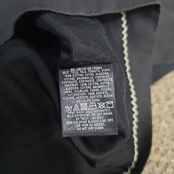 Anthropologie LEIFNOTES Womens Size 2 Notched Dots Corduroy Dress Black Ivory - Picture 4 of 14